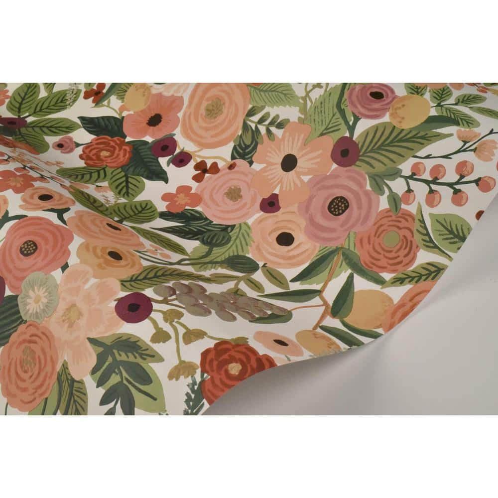 Floral Garden Party Self-Adhesive Peel and Stick Wallpaper Roll