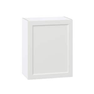 Alton Painted White Recessed Assembled Wall Kitchen Cabinet with Full Height Door (24 in. W x 30 in. H x 14 in. D)