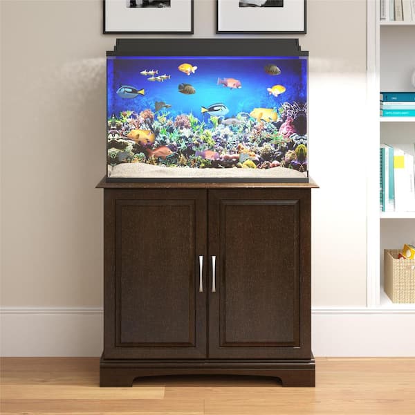 Ameriwood Home Seagull Espresso 29 Gal. Gal. - 37 Gal. Aquarium Stand