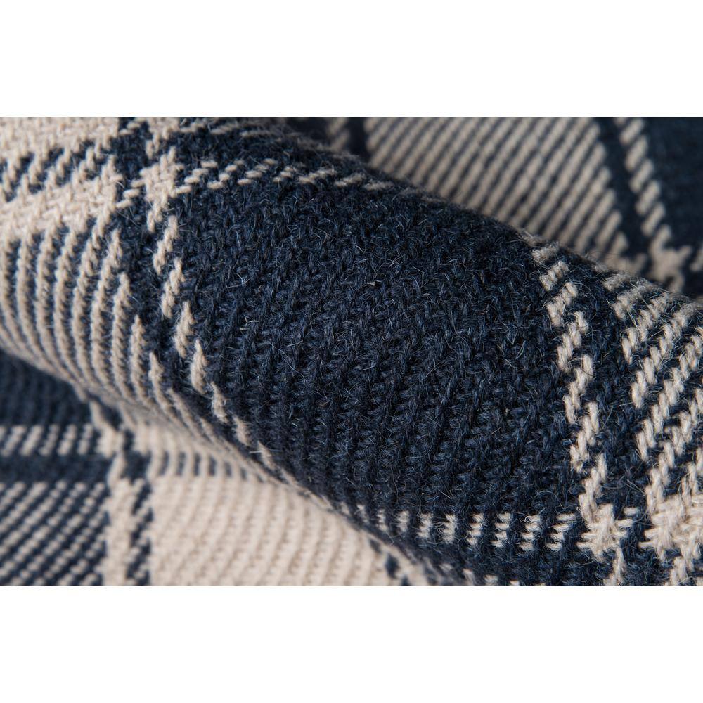 Navy Tufted Handmade Wool Rectangular 8' x 10' Rug