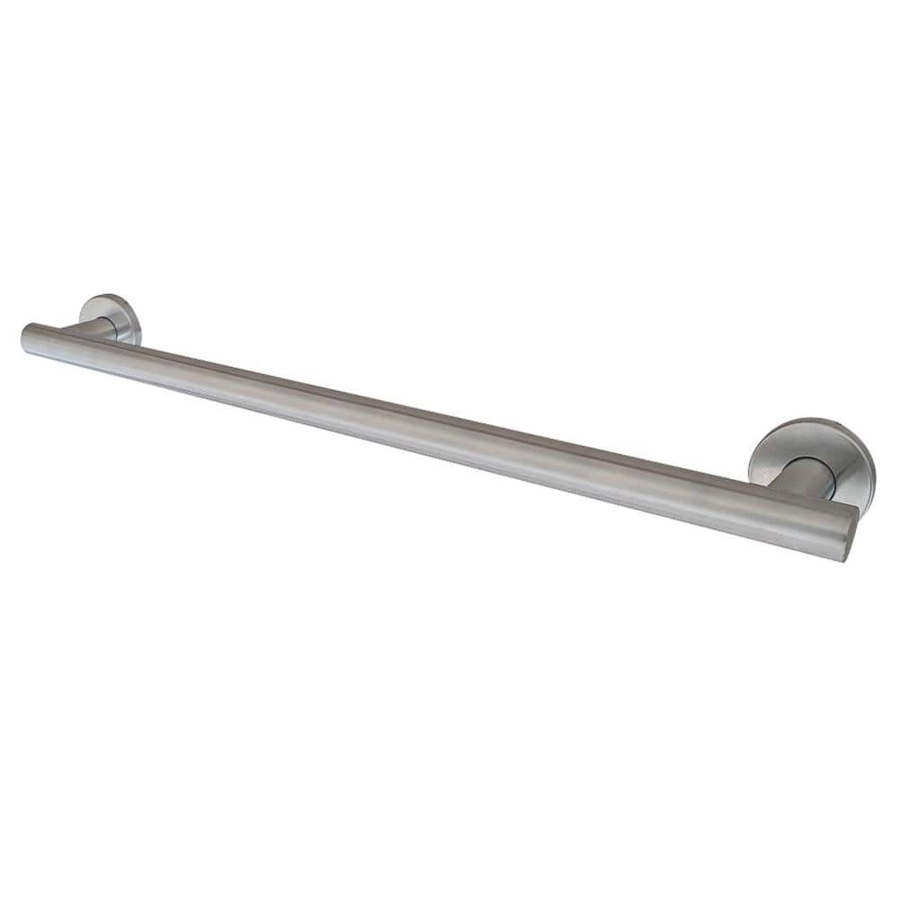 Kingston Brass Berwyn 30 in. x 1.25 in. Grab Bar in Brushed Nickel ...