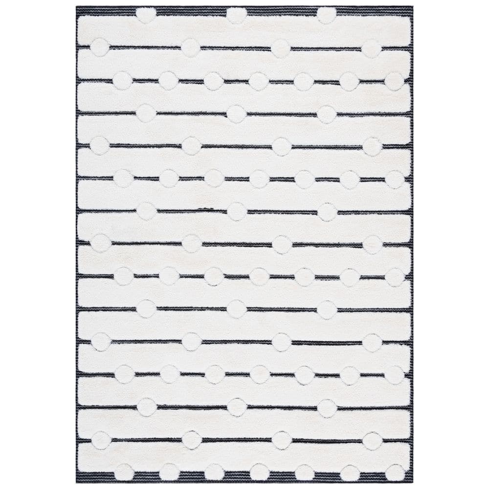 Celebrity 8 ft. x 10 ft. Ivory/Black Dashed Lines Area Rug price history on PriceWatchPro