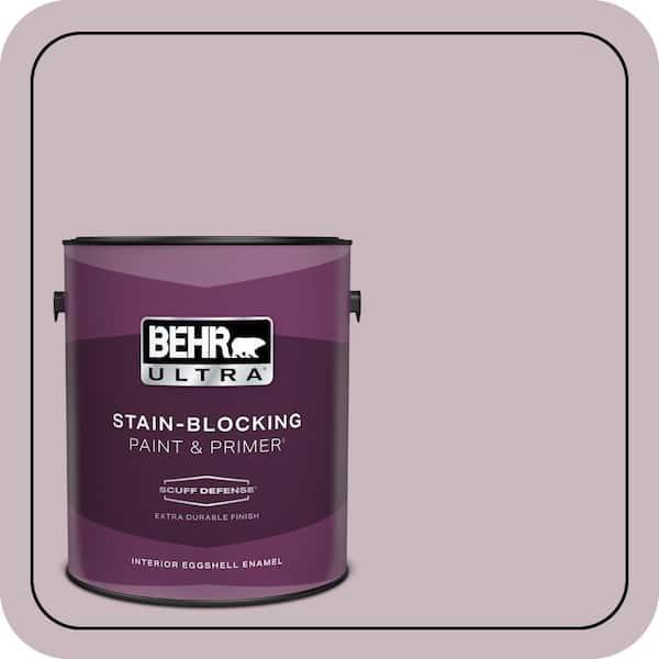 BEHR ULTRA 1 gal. #690E-3 Iris Pink Extra Durable Eggshell Enamel Interior Paint & Primer
