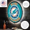 Miami Dolphins 23 LED Retro Logo Round Wall Sign