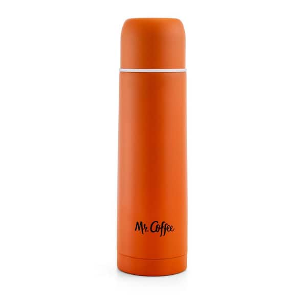 Mr. Coffee Javelin 16 oz. Orange Stainless Steel Thermal Travel Bottle