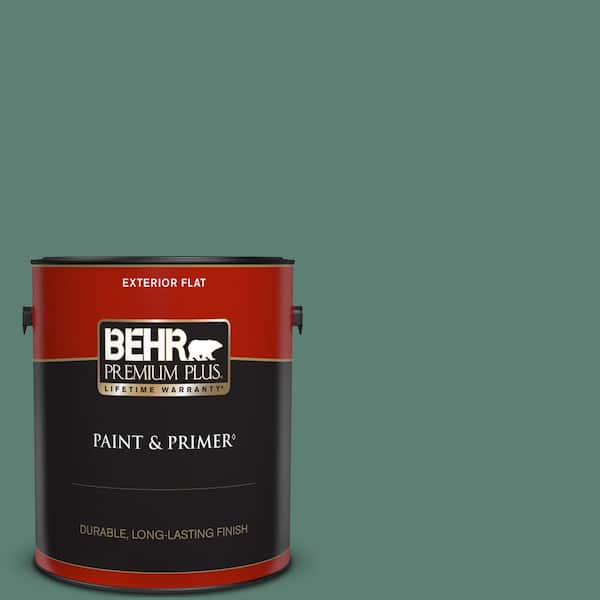 BEHR PREMIUM PLUS 1 gal. #M440-6 Trellis Vine Flat Exterior Paint & Primer