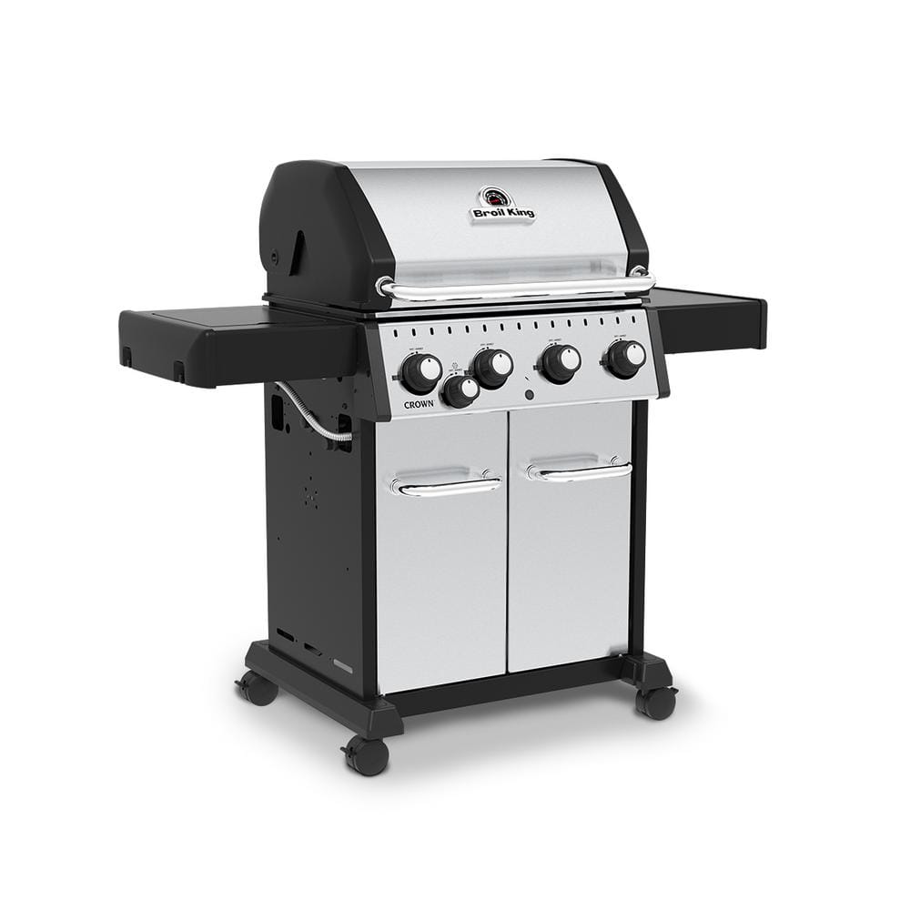 Broil King Stainless Steel 4-Burner Propane Gas Grill with Side Burner