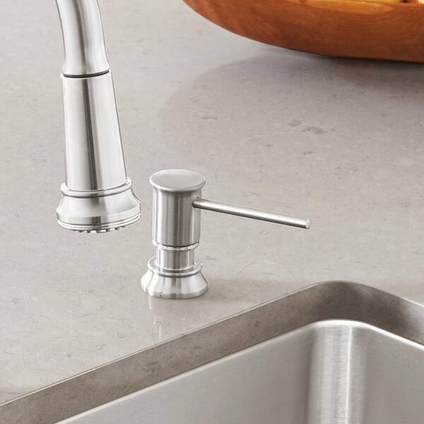 Blanco Empressa Deck-Mounted Soap and Lotion Dispenser in Stainless 442517  The Home Depot