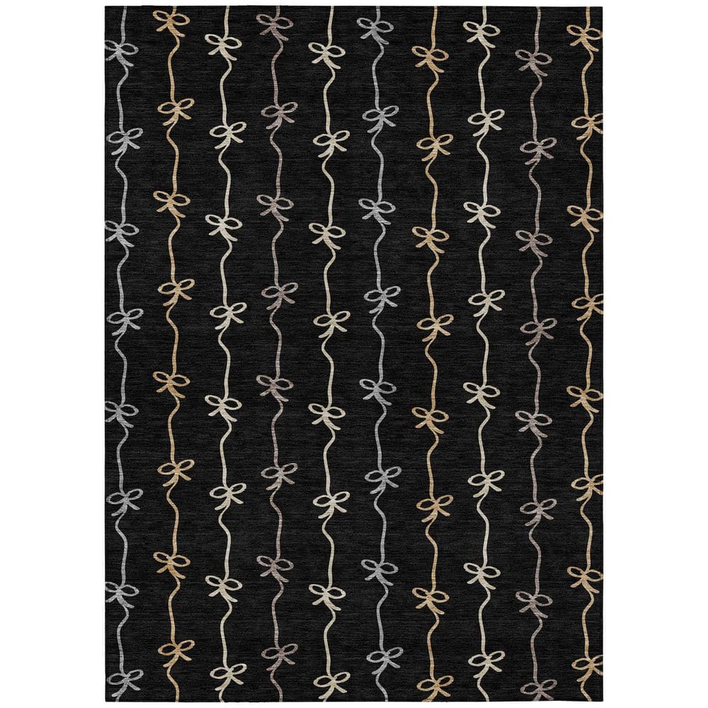 Chantille Machine Washable Indoor/Outdoor Abstract ACN2593 Black 9 ft. x 12 ft. Area Rug price history on PriceWatchPro