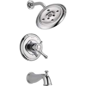 Cassidy 1-Handle H2Okinetic Tub and Shower Faucet Trim Kit Only in Chrome (Valve Not Included)