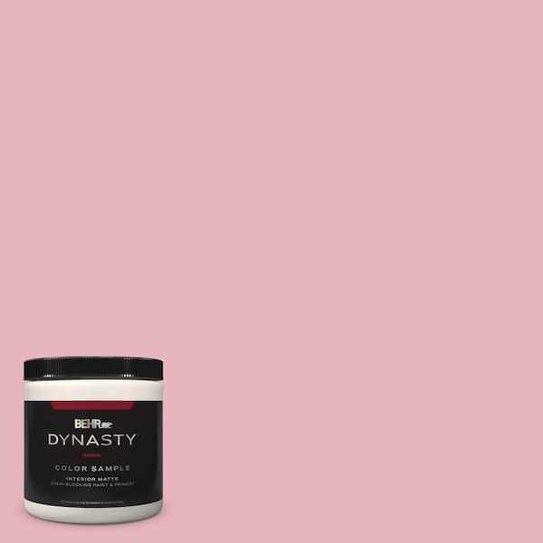 BEHR DYNASTY 8 oz. #110C-2 Colonial Rose Matte Stain-Blocking Interior/Exterior Paint and Primer Sample