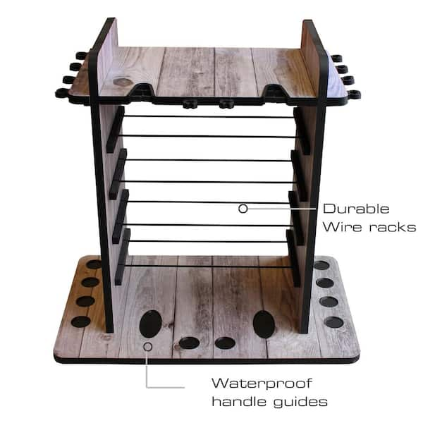 14 Fishing Rod Rack with 4 Utility Box hotsell Storage Capacity & Dual Rod Clips