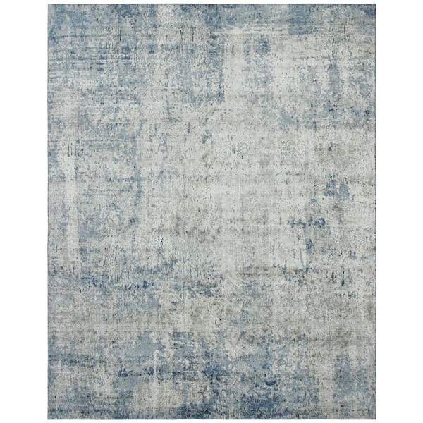 ALPHA Blue 2 ft. x 10 ft. Western Area Rug