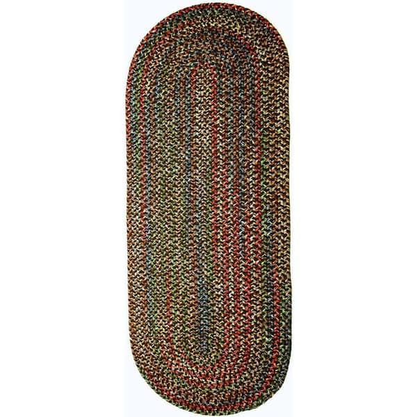 Kennebunkport Brown Multi 2 ft. x 6 ft. Indoor/Outdoor Braided Runner Rug