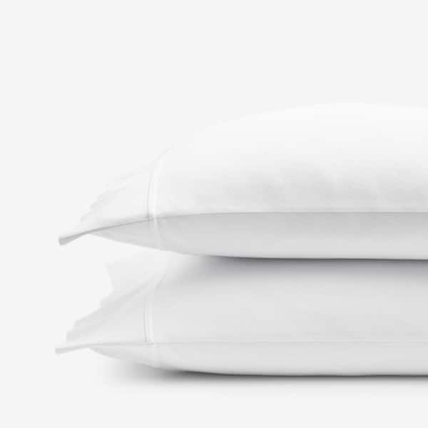 The Company Store Company Cotton White Cotton Jersey Knit Standard Pillowcase (Set of 2)