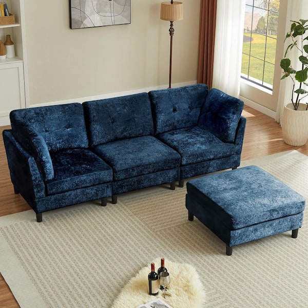 1/26迄 rikoao sofa navy Amazon.com: Mjkone Convertible Sectional Sofa Couch, 3-Seat