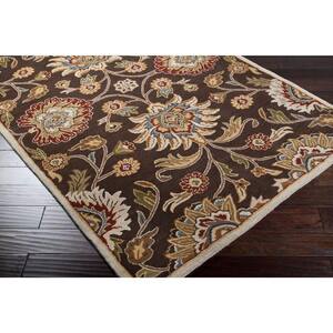 Artes Chocolate 4 ft. x 4 ft. Round Area Rug