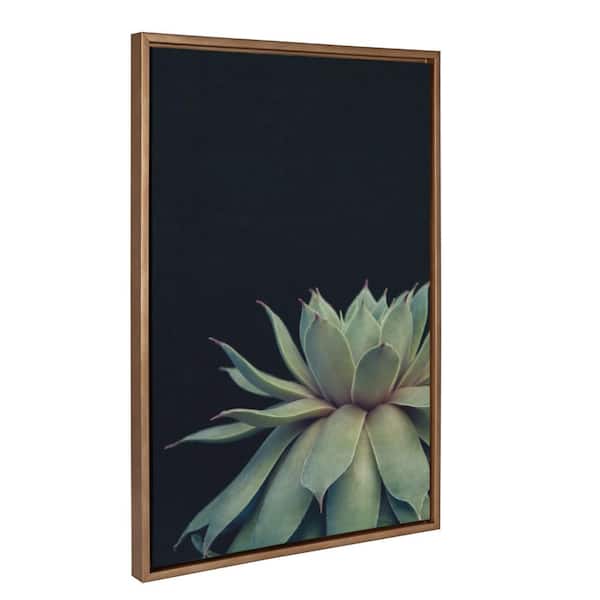 Sylvie "Succulent 8" by F2 Images Framed Canvas Wall Art