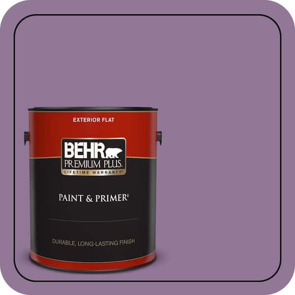 BEHR PREMIUM PLUS 1 gal. #M100-5 Passion Fruit Flat Exterior Paint & Primer