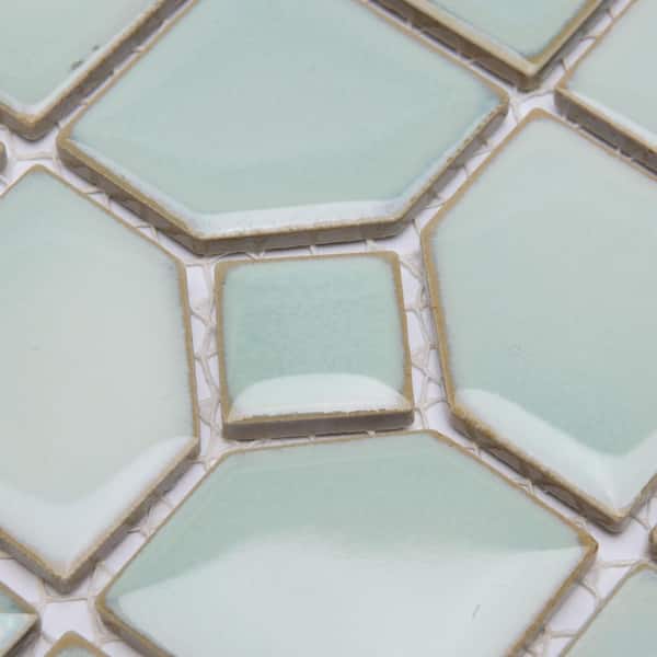 Merola Tile Hudson Oxford Mint Green 11 in. x 11 in. Porcelain