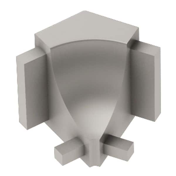 Schluter Dilex-AHK Satin Nickel Anodized Aluminum 1/2 in. x 1 in. Metal 135 Degree Inside Corner