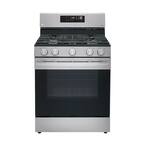 30 in. 5.8 cu.ft. Smart Single Oven Gas Range with EasyClean, Wi-Fi Enabled in. Stainless Steel