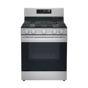 30 in. 5.8 cu.ft. Smart Single Oven Gas Range with EasyClean, Wi-Fi Enabled in. Stainless Steel