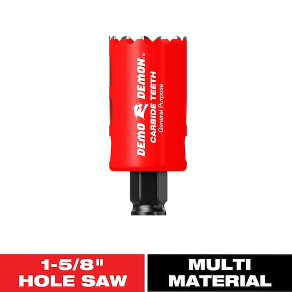 DIABLO 1-5/8 in. Carbide Hole Saw with 2-3/8 in. Cutting Depth