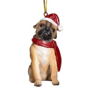 3.5 in. Pug Holiday Dog Ornament Sculpture
