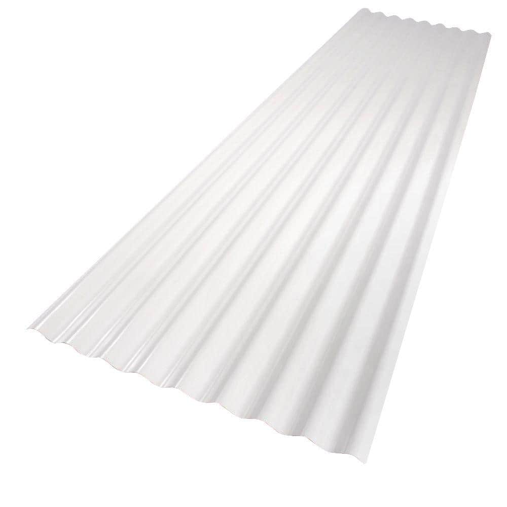 12 Ft White Pvc Roof Panel, Corrugated Plastic Roofing Panels