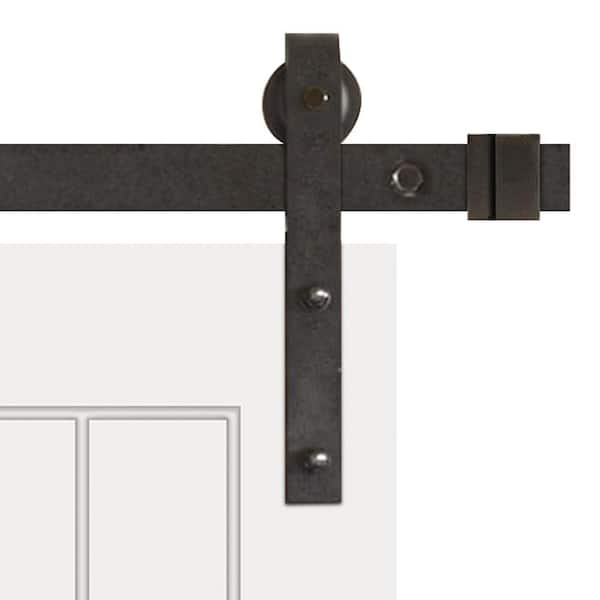 42 in. x 84 in. Cottage One Panel Z-Plank Unf Prime Solid Pine Wood Interior Sliding Barn Door with Bronze Hardware 42 in. x 84 in. Cottage One Panel Z-Plank Unf Prime Solid Pine Wood Interior Sliding Barn Door with Bronze Hardware