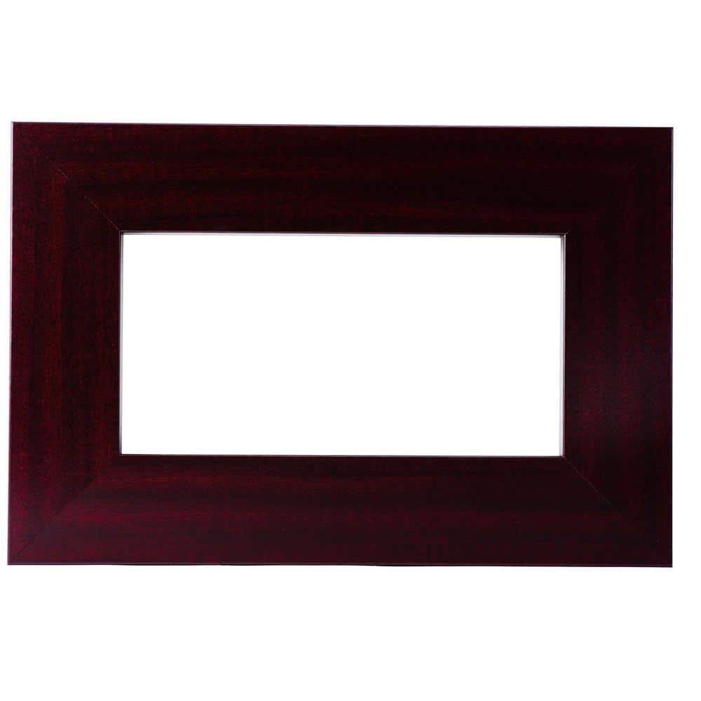 MirrorChic Dornish Mahogany 36 in. x 36 in. DIY Mirror Frame Kit Mirror Not Included E56604719
