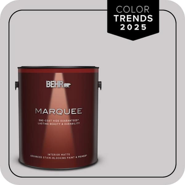 BEHR MARQUEE 1 gal. #MQ3-28 Rock Crystal One-Coat Hide Matte Interior Paint & Primer