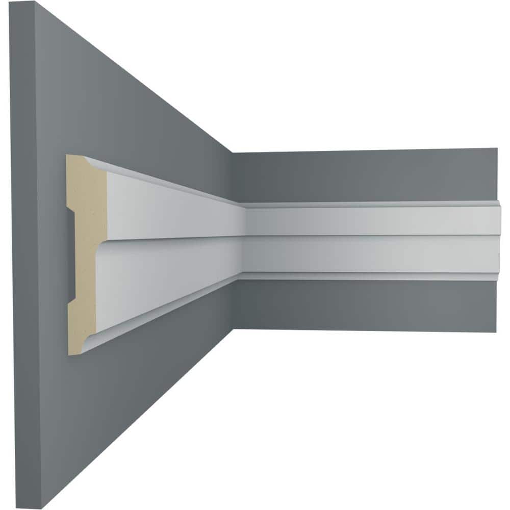 Gray Polyurethane Milton Chair Rail Molding 94.5" Length