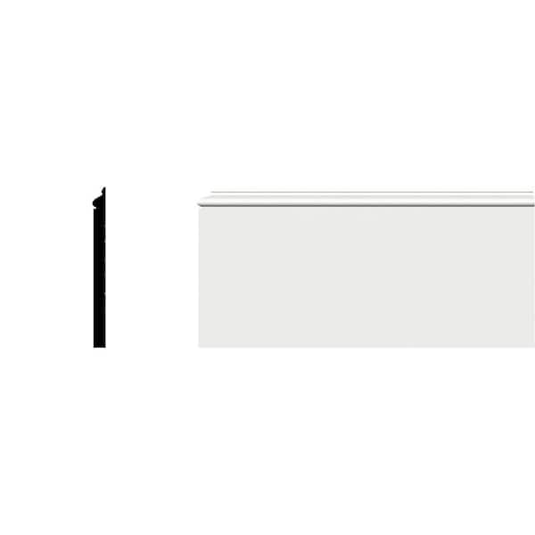 8-1/2 in. x 3/4 in. x 96 in. Combination Base Moulding, PVC