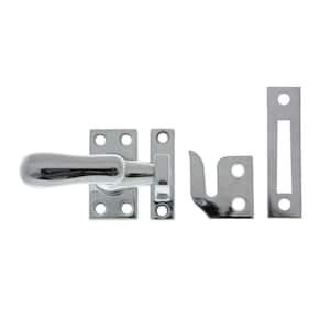 Polished Chrome Solid Brass Large Window Sash Lock with Casement Fastener