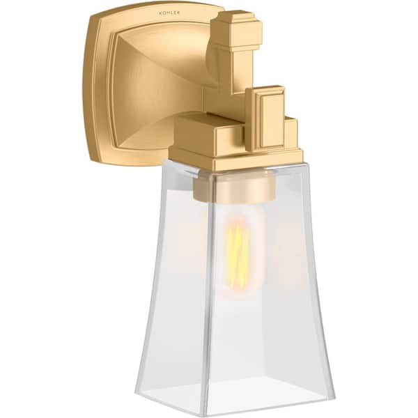 KOHLER Riff 3-Light Brushed Moderne Brass Wall Sconce
