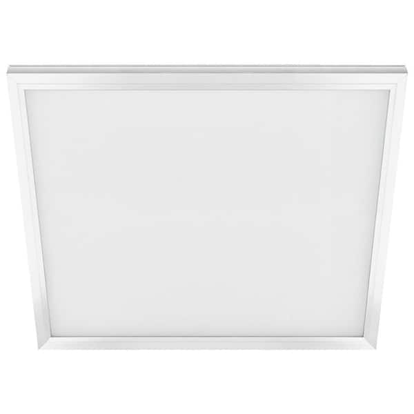 Commercial Electric 1 ft. x 1 ft. 11-Watt Dimmable White Integrated LED 800 Lumens Flat Panel Ceiling Flush Mount with Color Change 5CCT