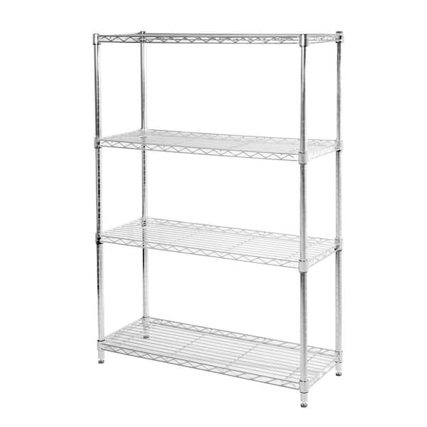 Seville Classics 4-Tier 36 in. W x 54 in. H x 14 in. D Commercial Steel Shelving System