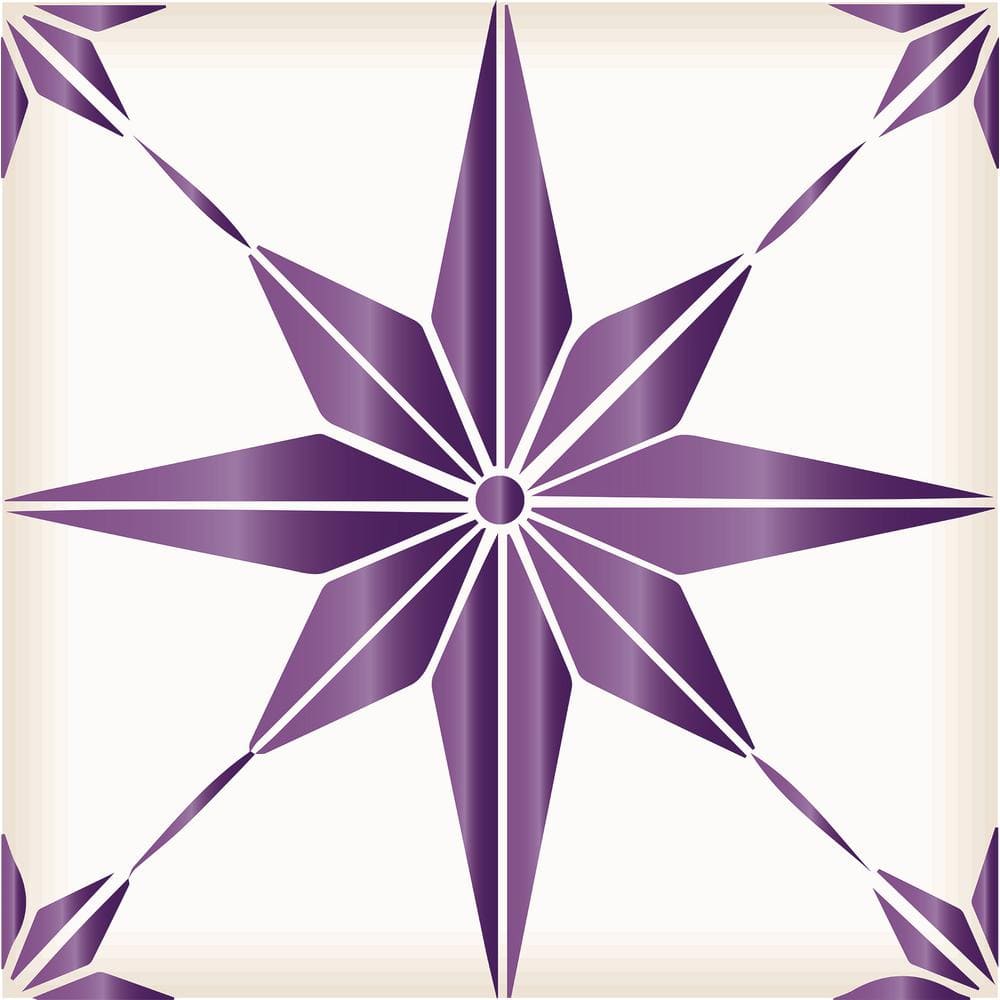 MI ALMA Purple B72 12 in. x 12 in. Vinyl Peel and Stick Tile (24Tiles