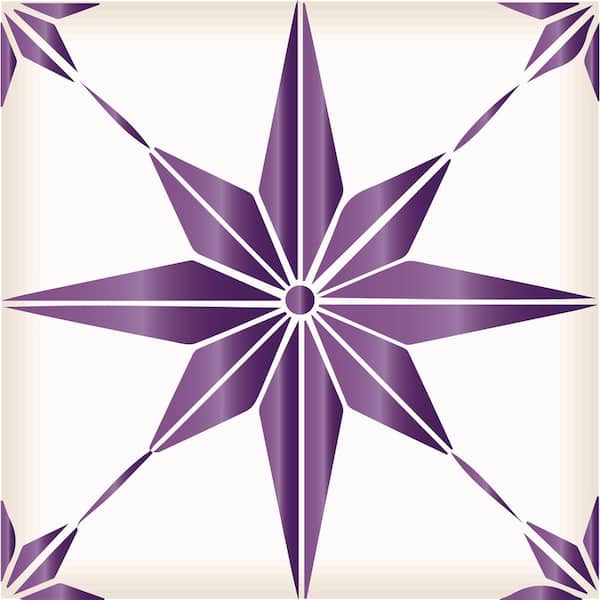MI ALMA Purple B72 7 in. x 7 in. Vinyl Peel and Stick Tile (24-Tiles, 8.17 sq. ft. / pack)