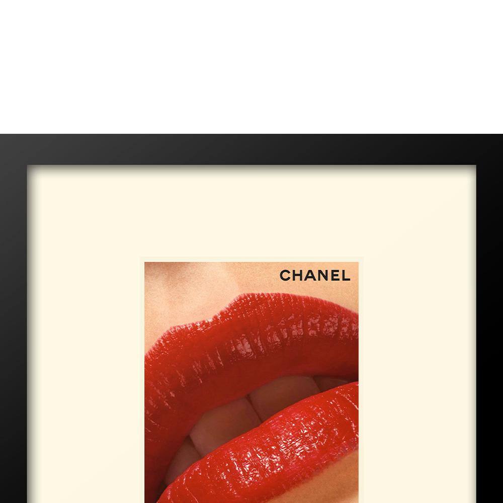 Fairchild Paris Red Lips Graphic Print with Black Frame