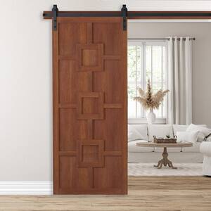 42 in. x 84 in. Mod Squad Terrace Wood Sliding Barn Door with Hardware Kit