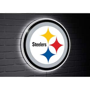 Pittsburgh Steelers Team Logo Shaped Plug in LED Lighted Sign