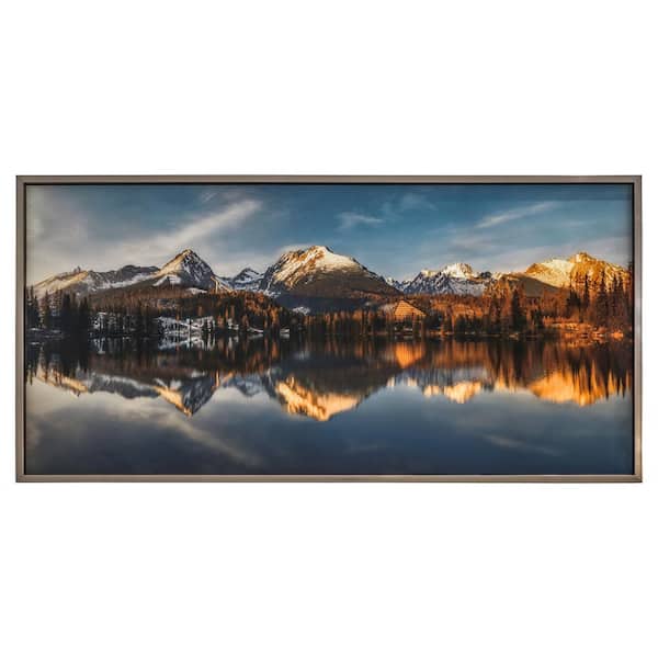 Yosemite Home Decor "Identic Image" Champagne Frame Photography Wall Art 30 in. 60 in.