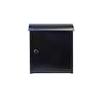 Leece Wall Mounted Mailbox in Black with Combo Lock