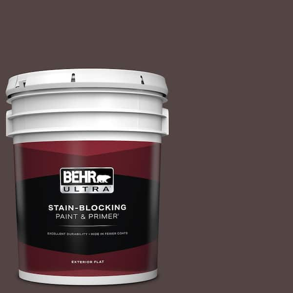 BEHR ULTRA 5 gal. #ECC-43-3 Chaparral Flat Exterior Paint & Primer