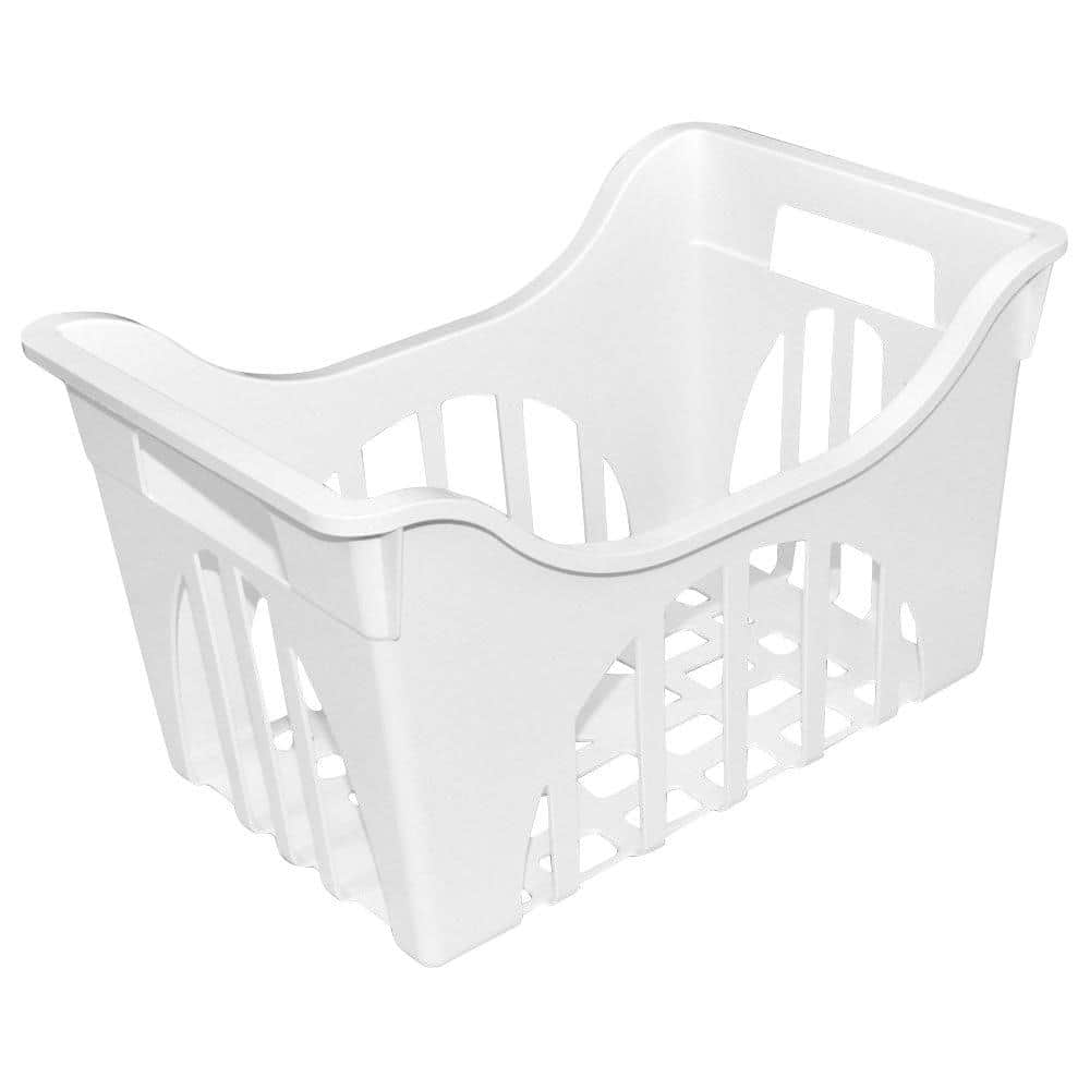 17.25 in. W x 11.13 in. D Freezer Basket in White