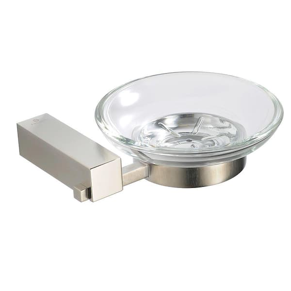 Ottimo Wall-Mounted Soap Dish in Brushed Nickel