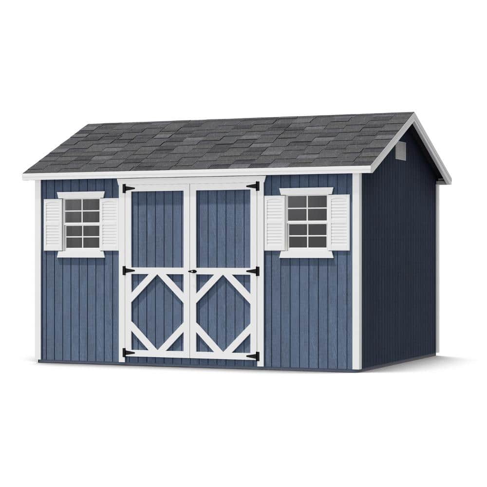 Little Cottage Co. Classic Workshop 10 ft. x 12 ft. Outdoor Wood ...